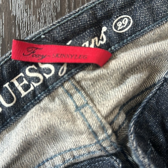 🍍GUESS FANCY SKINNY LEG🍍SZ 29🍍RISE 8”🍍inseam 32”🍍 - Picture 5 of 5
